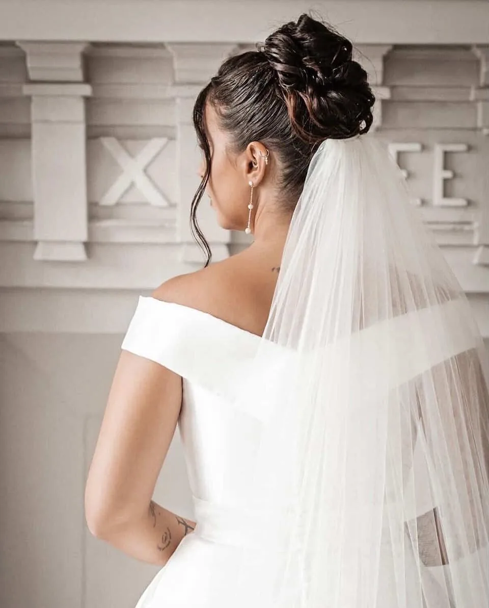 Chignon & voile — réalisation Ségolook